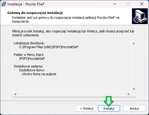 Gotowy do instalacji